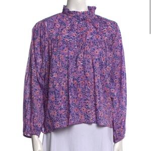 Emerson Fry Emmaline Blouse in Wildfower Organic Purple - SZ S